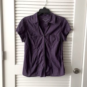Sonoma - Medium Purple Short Sleeve Blouse